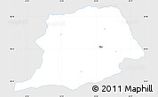 Silver Style Simple Map of Oisu, single color outside