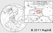 Blank Location Map of Oru vald, highlighted country