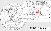 Blank Location Map of Oru vald, highlighted parent region