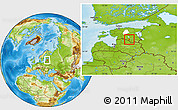 Physical Location Map of Oru vald, highlighted parent region