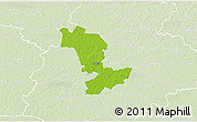 Physical 3D Map of Paide, lighten