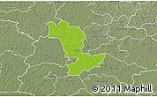 Physical 3D Map of Paide, semi-desaturated