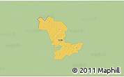 Savanna Style 3D Map of Paide, single color outside