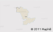 Shaded Relief 3D Map of Paide, single color outside