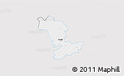 Silver Style 3D Map of Paide, single color outside
