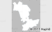 Gray Simple Map of Paide, single color outside