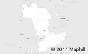 Silver Style Simple Map of Paide
