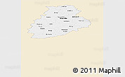 Classic Style Panoramic Map of Järva, single color outside