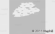 Gray Panoramic Map of Järva, single color outside