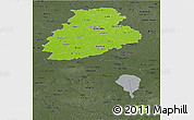 Physical Panoramic Map of Järva, darken, semi-desaturated