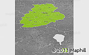 Physical Panoramic Map of Järva, desaturated