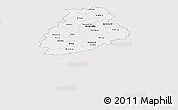 Silver Style Panoramic Map of Järva, single color outside