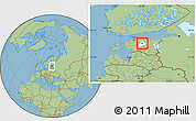 Savanna Style Location Map of Roosna-Alliku, highlighted parent region