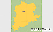Savanna Style Simple Map of Roosna-Alliku, single color outside