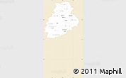 Classic Style Simple Map of Järva, single color outside