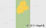 Savanna Style Simple Map of Järva, single color outside
