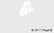 Silver Style Simple Map of Järva, single color outside