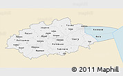 Classic Style 3D Map of Jogeva, single color outside