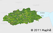 Satellite 3D Map of Jogeva, single color outside