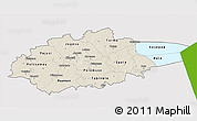 Shaded Relief 3D Map of Jogeva, single color outside