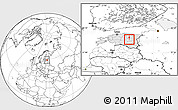 Blank Location Map of Jogeva Linn, highlighted country