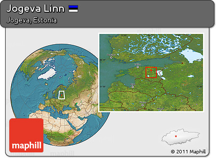 Satellite Location Map of Jogeva Linn