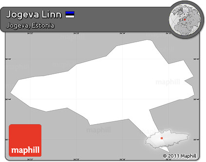 Gray Simple Map of Jogeva Linn