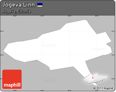 Gray Simple Map of Jogeva Linn