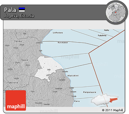 Gray 3D Map of Pala