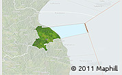 Satellite 3D Map of Pala, lighten