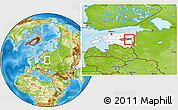 Physical Location Map of Pala, highlighted country, highlighted parent region