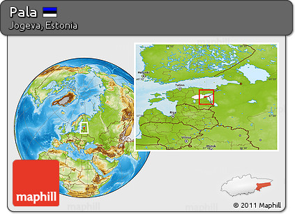 Physical Location Map of Pala, highlighted parent region