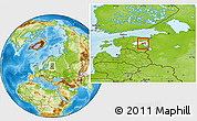 Physical Location Map of Pala, highlighted parent region