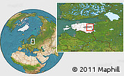 Satellite Location Map of Pala, highlighted country, highlighted parent region