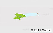 Physical Panoramic Map of Pala, cropped outside
