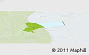 Physical Panoramic Map of Pala, lighten