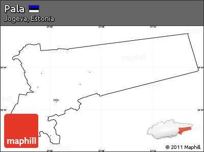 Blank Simple Map of Pala, cropped outside