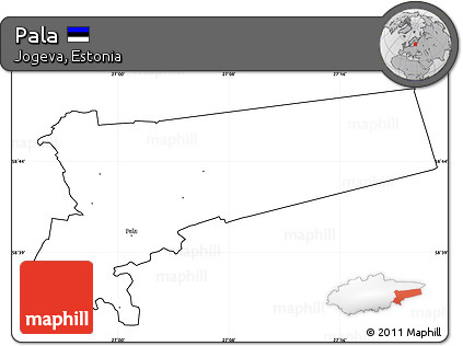 Blank Simple Map of Pala, cropped outside