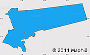 Political Simple Map of Pala, cropped outside