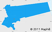 Political Simple Map of Pala, single color outside