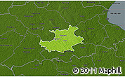 Physical 3D Map of Palamuse, darken