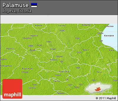 Physical 3D Map of Palamuse