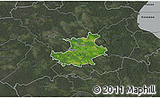 Satellite 3D Map of Palamuse, darken, semi-desaturated