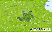 Satellite 3D Map of Palamuse, physical outside