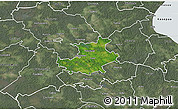 Satellite 3D Map of Palamuse, semi-desaturated