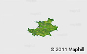 Satellite 3D Map of Palamuse, single color outside
