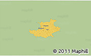 Savanna Style 3D Map of Palamuse, single color outside