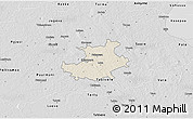 Shaded Relief 3D Map of Palamuse, desaturated