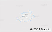 Silver Style 3D Map of Palamuse, single color outside