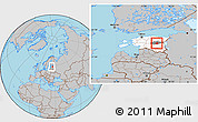 Gray Location Map of Palamuse, highlighted country, highlighted parent region, within the entire country